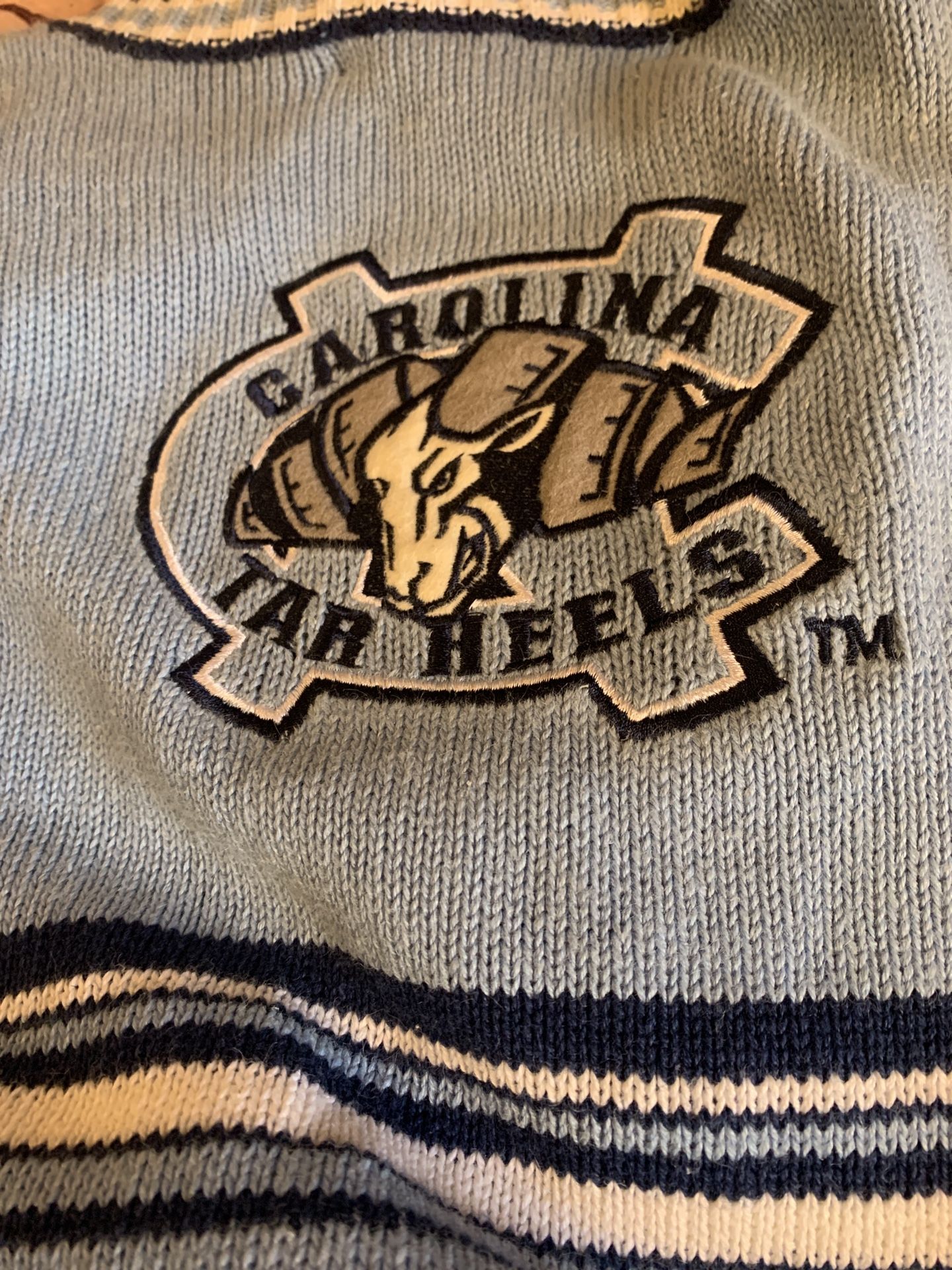 UNC TARHEEL SWEATER VEST Birch Bros. Vintage Women’s Size XL