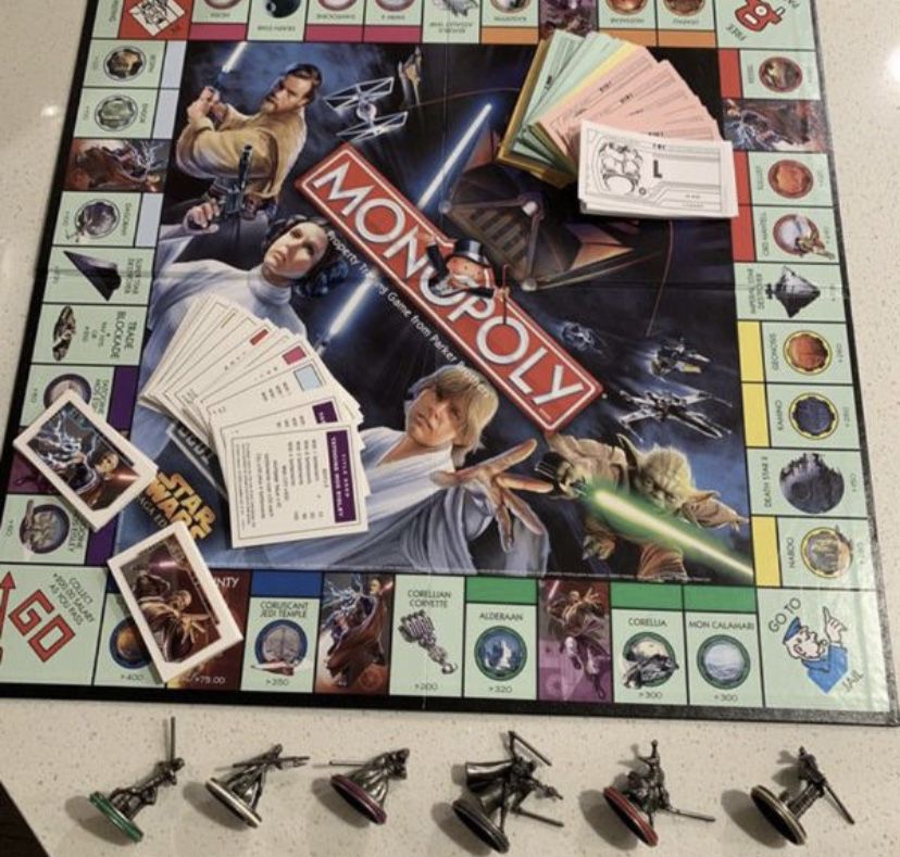 Star Wars Saga Monopoly no box
