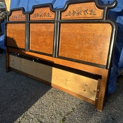 Beautiful Chinoiserie Pagoda Style King Size Headboard