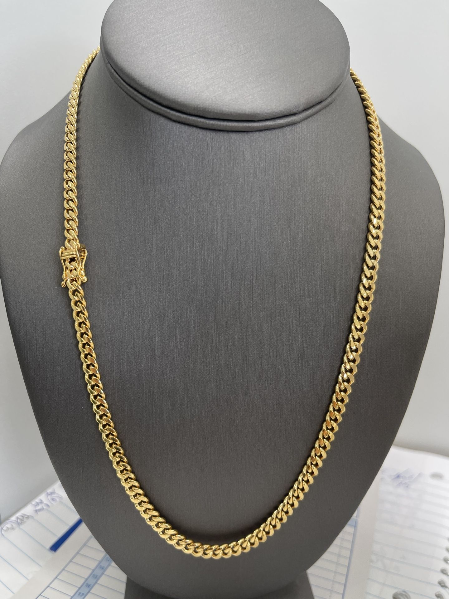 10 K Gold Cuban Chain 24” 5mm