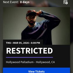 Restricted Thursday Ticket