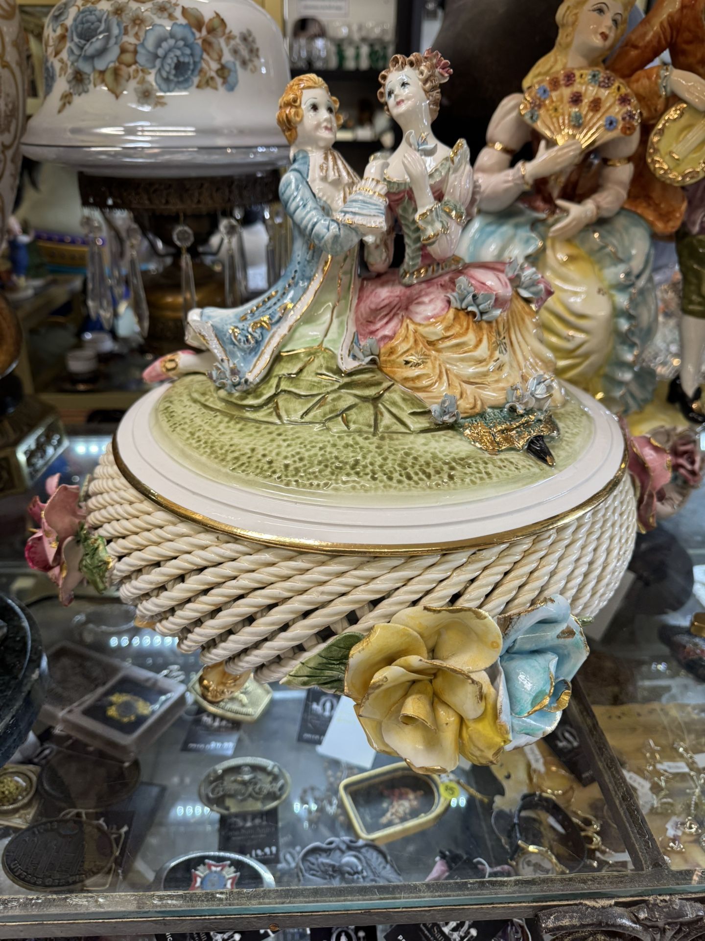Italian Porcelain Bowl With Lid