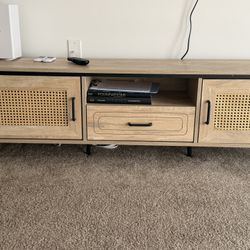 Rattan Entertainment Table