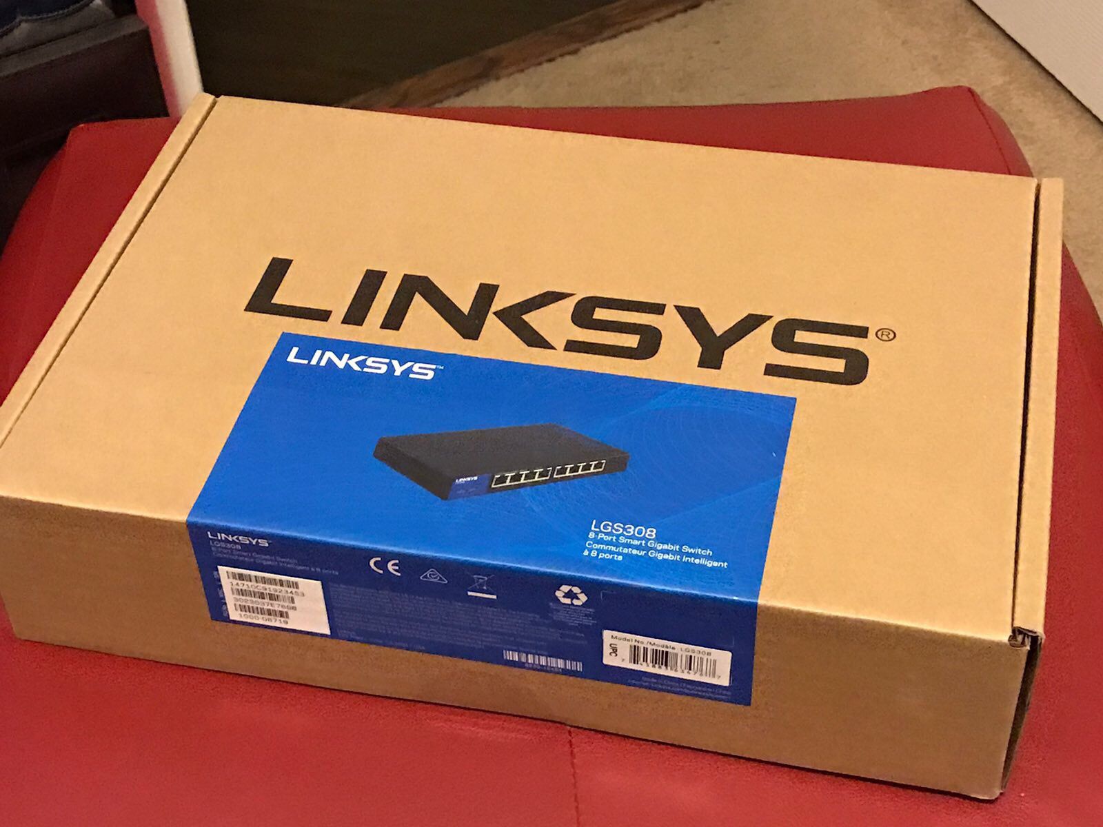 Linksys Business 8-port gigabit switch, brand new sealed box