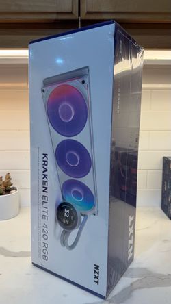NZXT Kraken Elite 420mm RGB White AIO Liquid CPU Cooler w/ 140mm Fans. *SEALED*