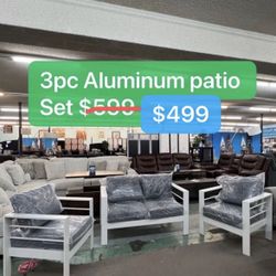 🔥Hot Deal🔥3pc Outdoor Aluminum Patio Set $499, Delivery Available 