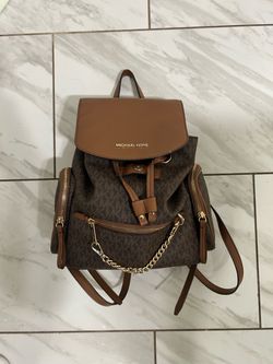 Michael Kors Brown Signature Backpack