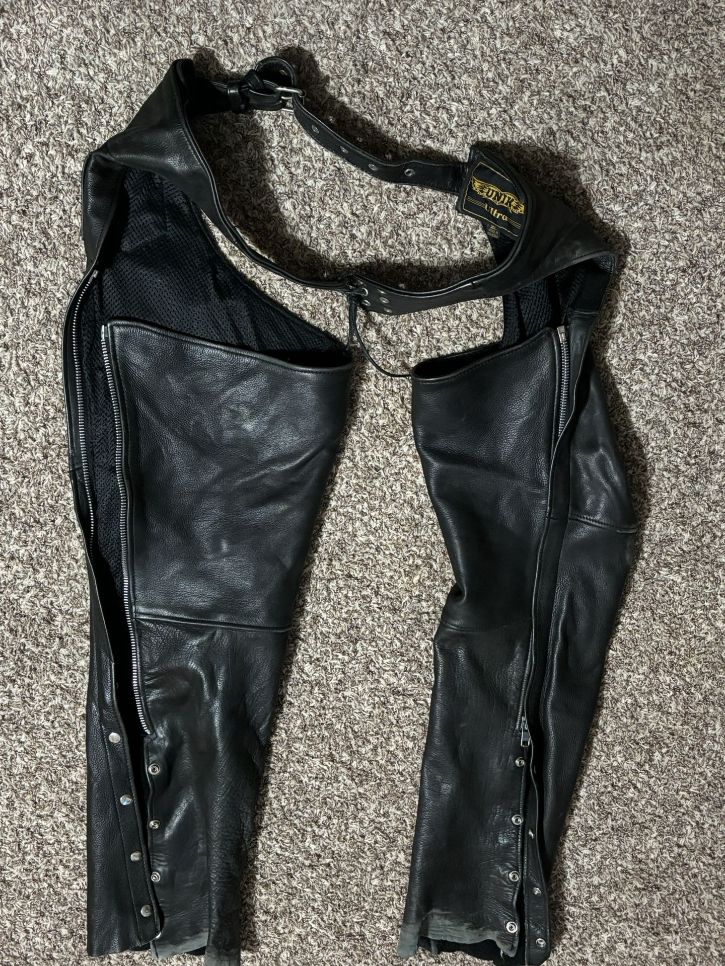 Men’s LEATHER Biker Chaps