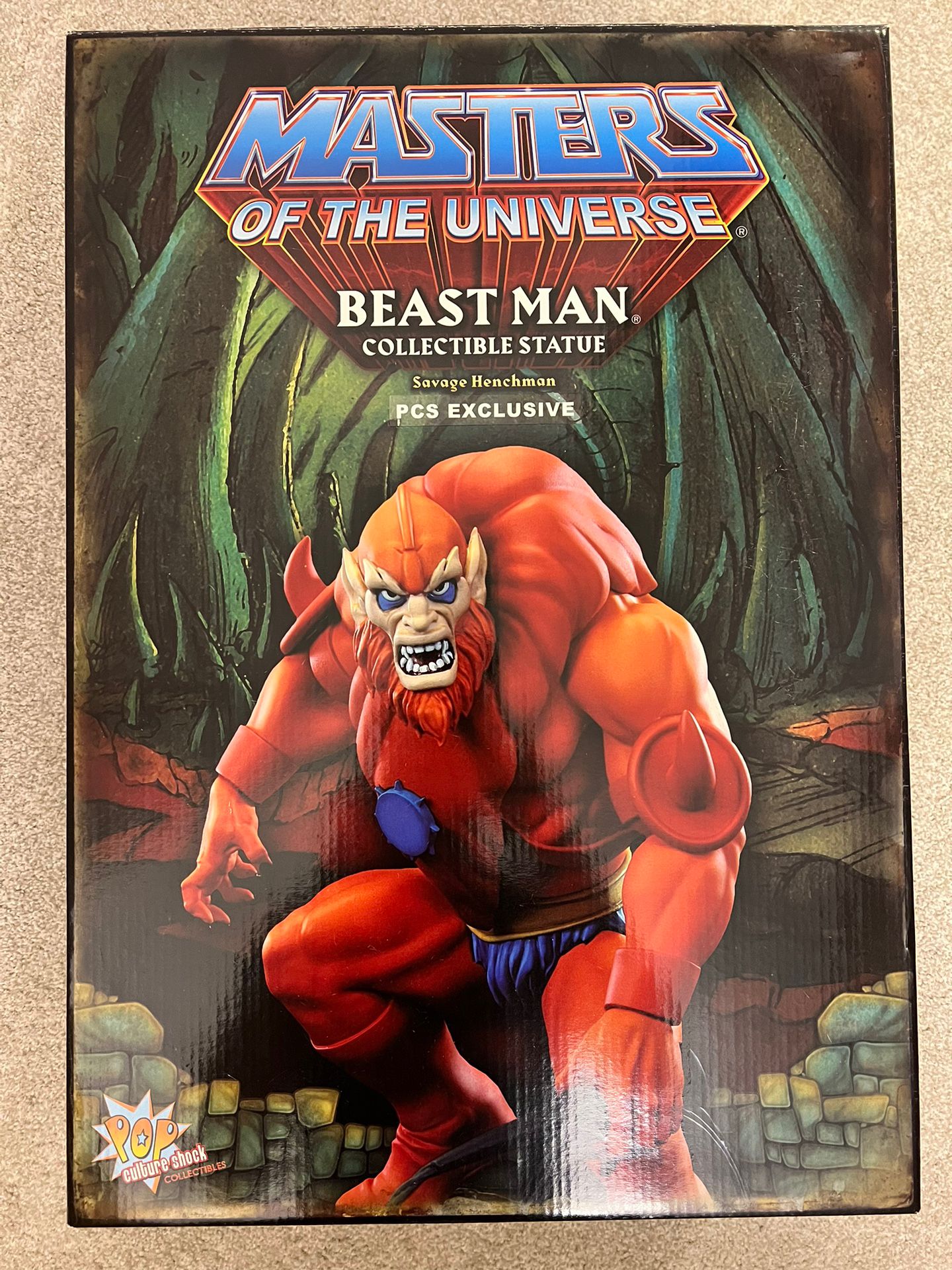 Pop Culture Shock Beast Man EX Statue Masters Of The Universe MOTU PCS #012/200