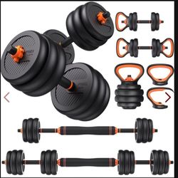 FEIERDUN 4 In1 Adjustable Dumbbells 70lbs Free Weight.