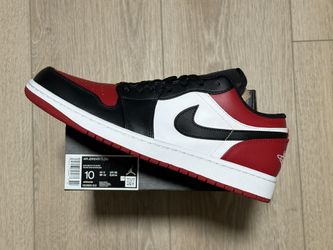 JORDAN 1 LOW BRED TOE 10M & 11M 