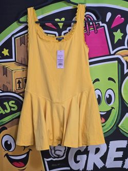Wild Fable Yellow Gold Skort Dress – Medium – New With Tags