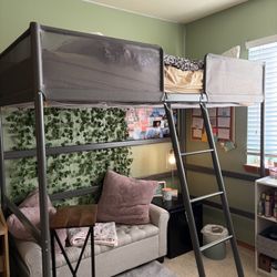 Twin Size Loft Bed W/ Mattress