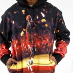 NIKE AIR JORDAN JUMPMAN JORDAN MATERIAL SIGNATURE LIMITED EDITION MEN'S THICK HEAVYWEIGHT HOODIE SWEATER SIZE LARGE BLACK BRAND NEW WITH TAGS .