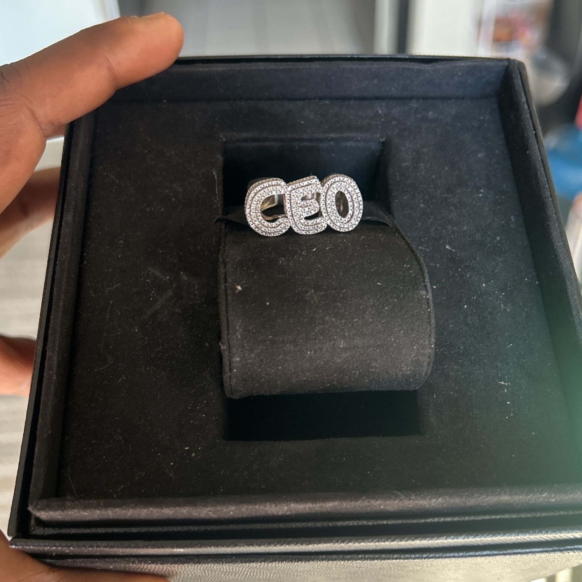 CEO Sliver And Diamond Ring 