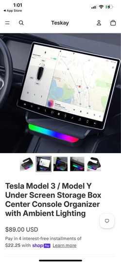 Tesla screen storage