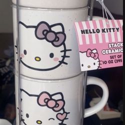 Hello Kitty Set Of 4 Mugs
