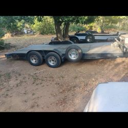 18 Ft Steel Deck Flat Bed Trailer