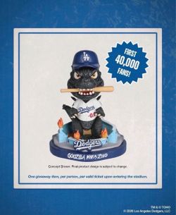 Dodgers Godzilla bobble head