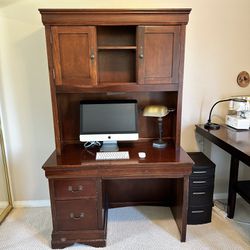  Beautiful Wood Office Desk Armoire Cabinet Shelf