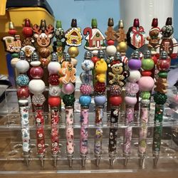 Christmas Beaded Pens 