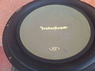 ONE SPEAKER UNA BOSINA ROCKFORD FOSGATE P2 DOBLE BOBINA 15 INCHES GOOD CONDICIÓN ABLO ESPAÑOL