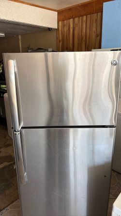GE stainless steel fridge