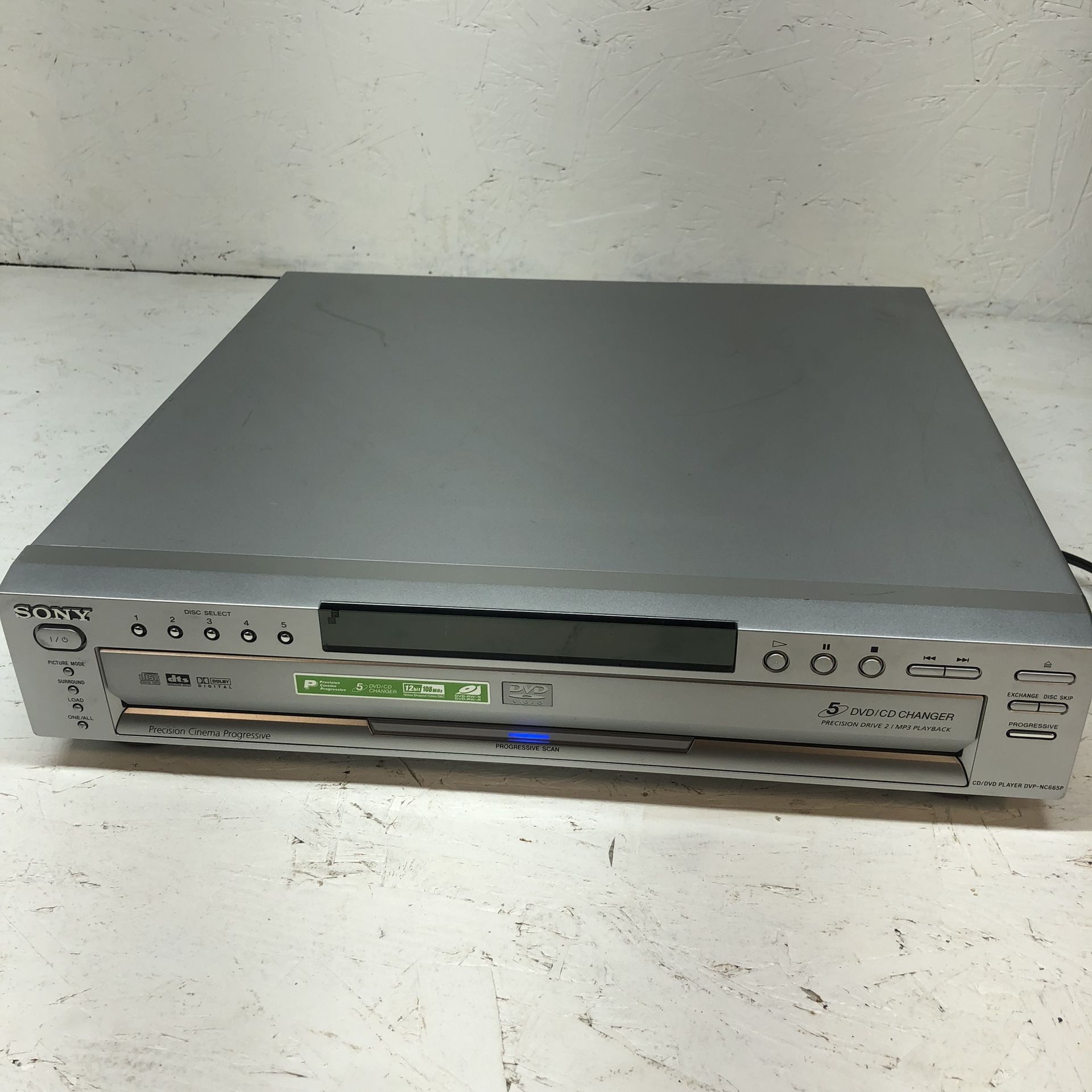 Sony DVP-NC655P 5 Disc DVD CD Player Changer Carousel Tested Working