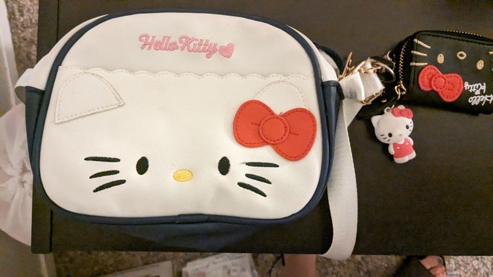 Hello Kitty Purse And Lil Wallet 