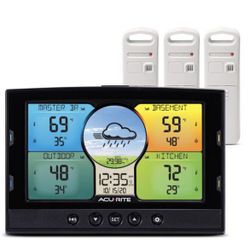 AcuRite Temperature and Humidity Weather Station with 3 Sensors