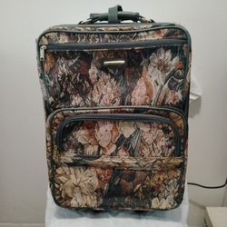 Luggage - Jaguar Floral Tapestry Rolling 1- Piece