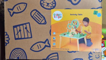 Gigglescape Wooden Toddler Activity Table (New in Box / Excellent Condition)