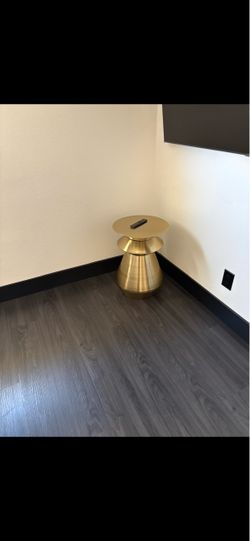 Gold small corner table