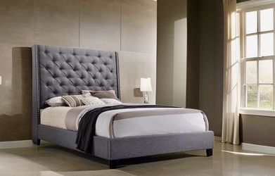Gray King Size Bedframe