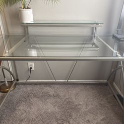 Tempered Glass Desk Table 