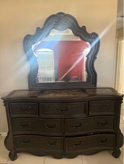 Large brown dresser
