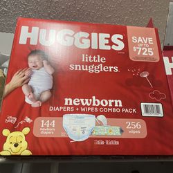 Huggies Little Snugglers Newborn Diapers + Wipes Thumbnail