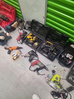 Assorted power tools and manual