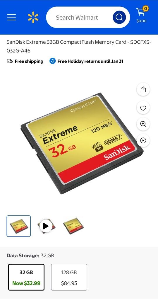 SanDisk Extreme 32 GB