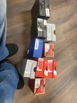 Toddler shoes in boxes