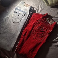 True religion jeans size 30, Levis 501 Size 30