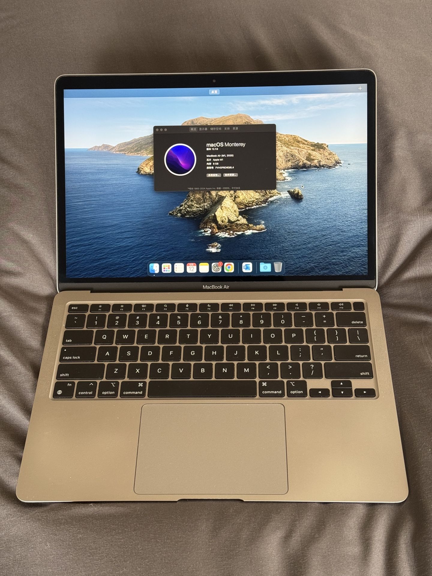 MacBook Air 13” M1 8G 256G Space Grey Perfect Condition