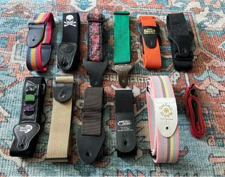 Levy’s, ErnieBall, Dunlop, Boss & More Guitar Straps, For Sale/Trade