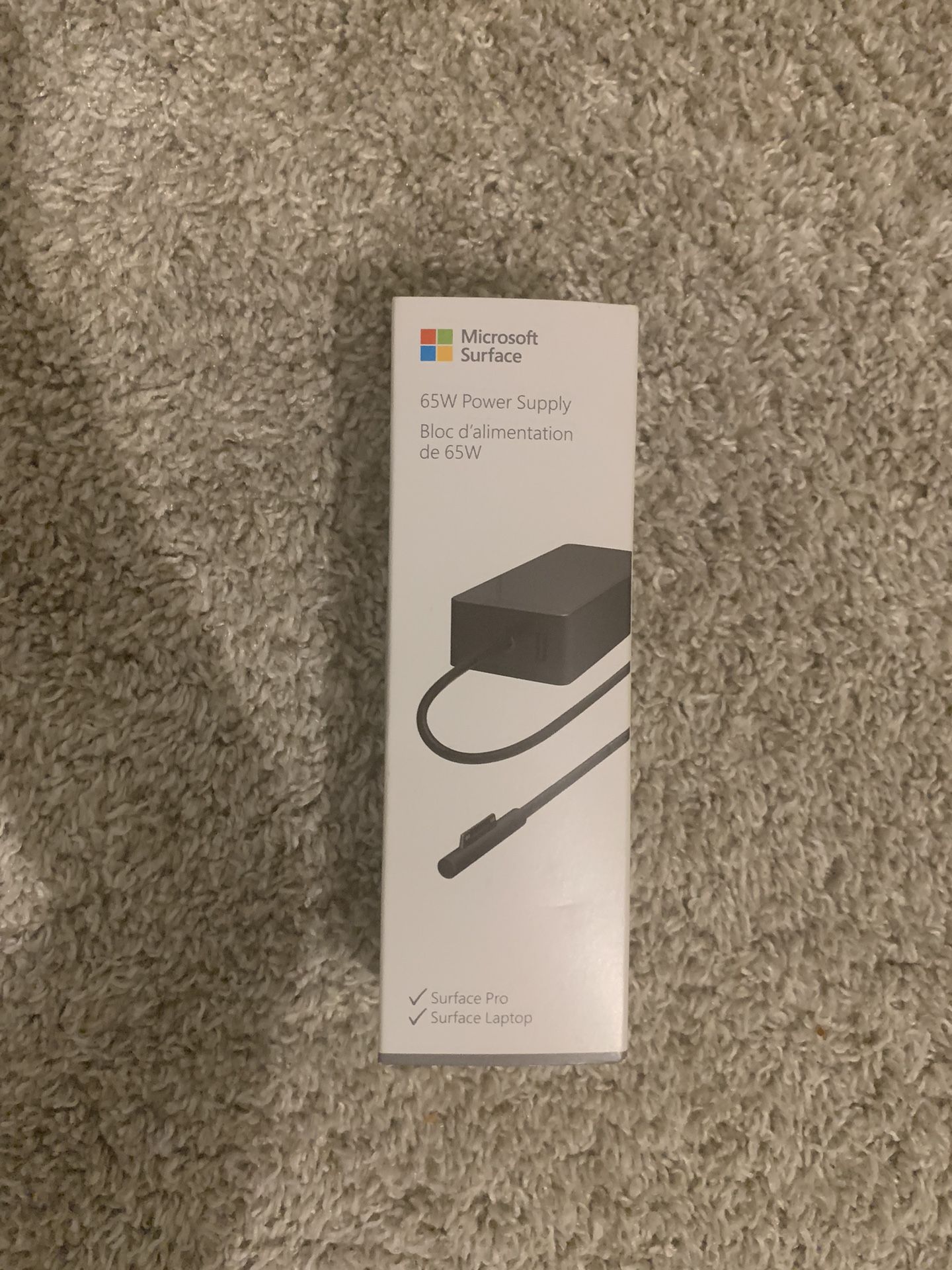 Brand New Microsoft Surface 65W Power Supply Charger – OEM – Pro & Laptop Series