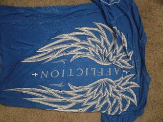 Affliction Blue Graphic T-Shirt