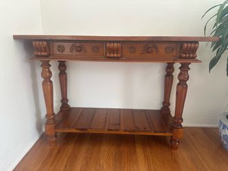 Wood Entry Table