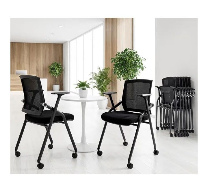 2 Pack Stackable Conference Room Chairs