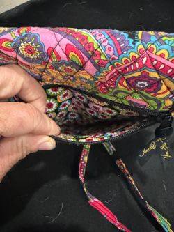 Vera Bradley Mini Hipster Crossbody–Viva La Vera Retired Pattern, Quilted Cotton