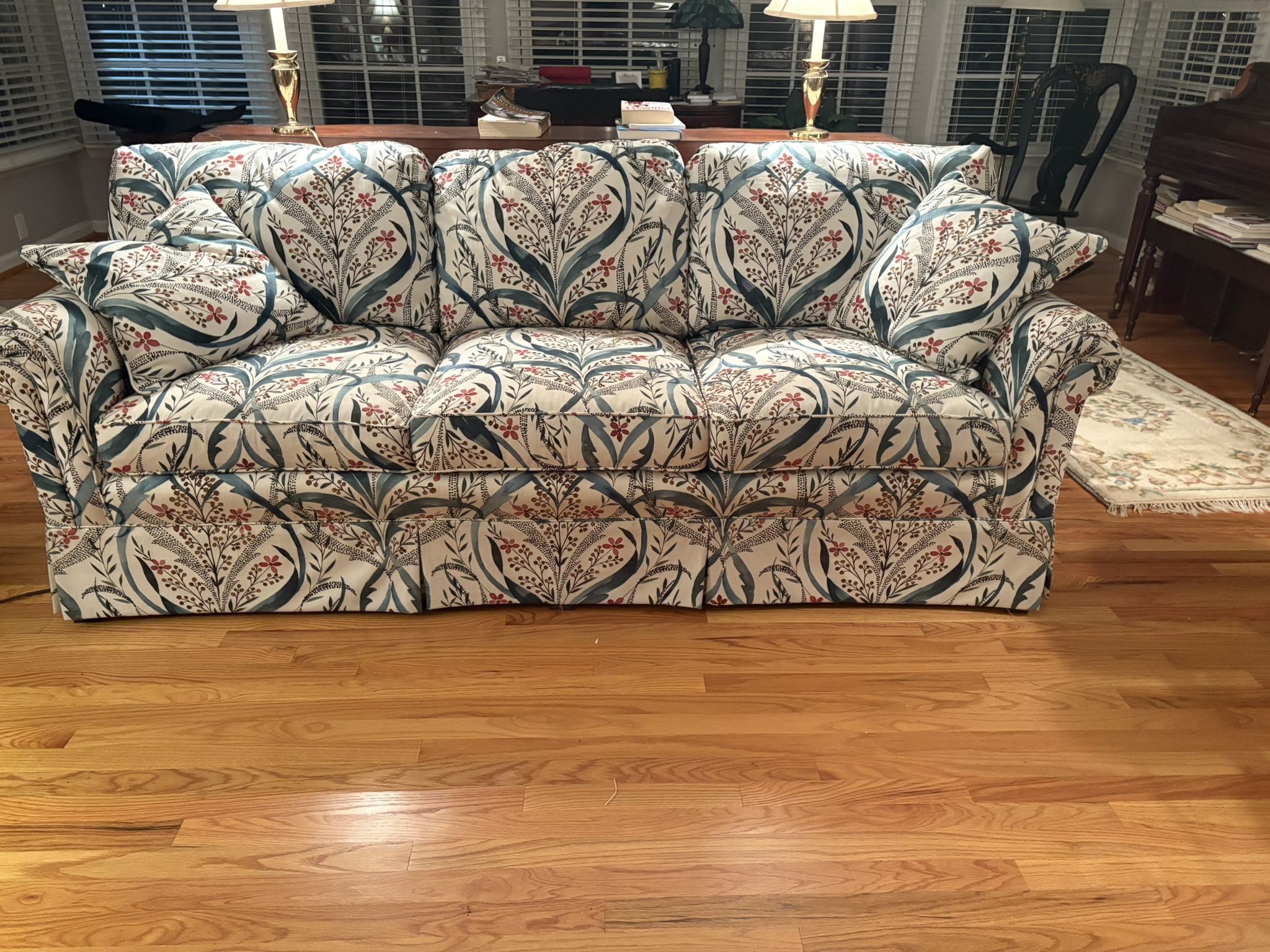 Custom Covered 84” Couch