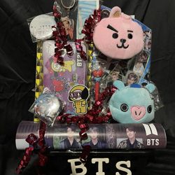 BTS CHRISTMAS GIFT BASKET BT21 Check Out My Page I Have Other Gift Baskets